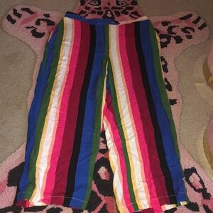 Fun and Bright Striped Pants